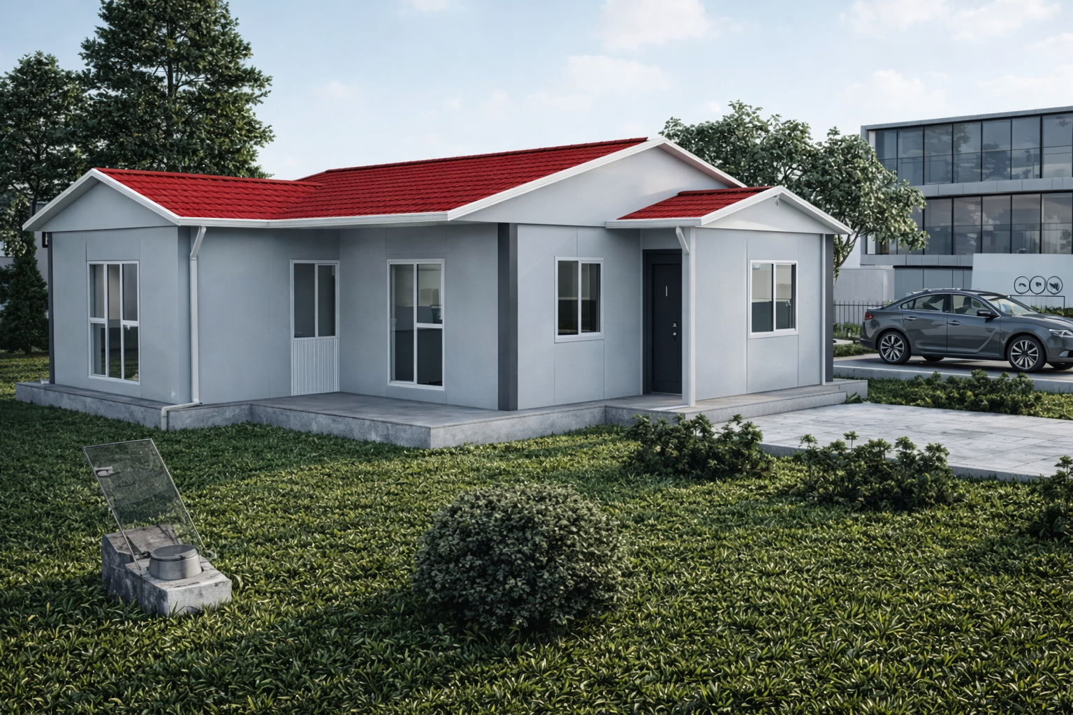 2+1 Tek Katlı Prefabrik Ev 77 m2