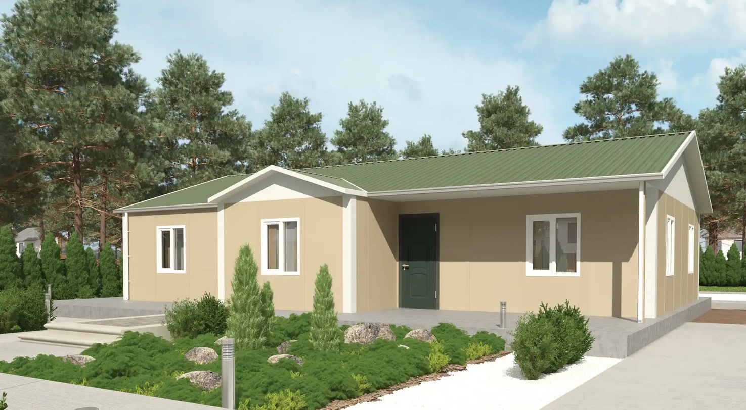 3+1 Tek Katlı Prefabrik Ev 122 m²