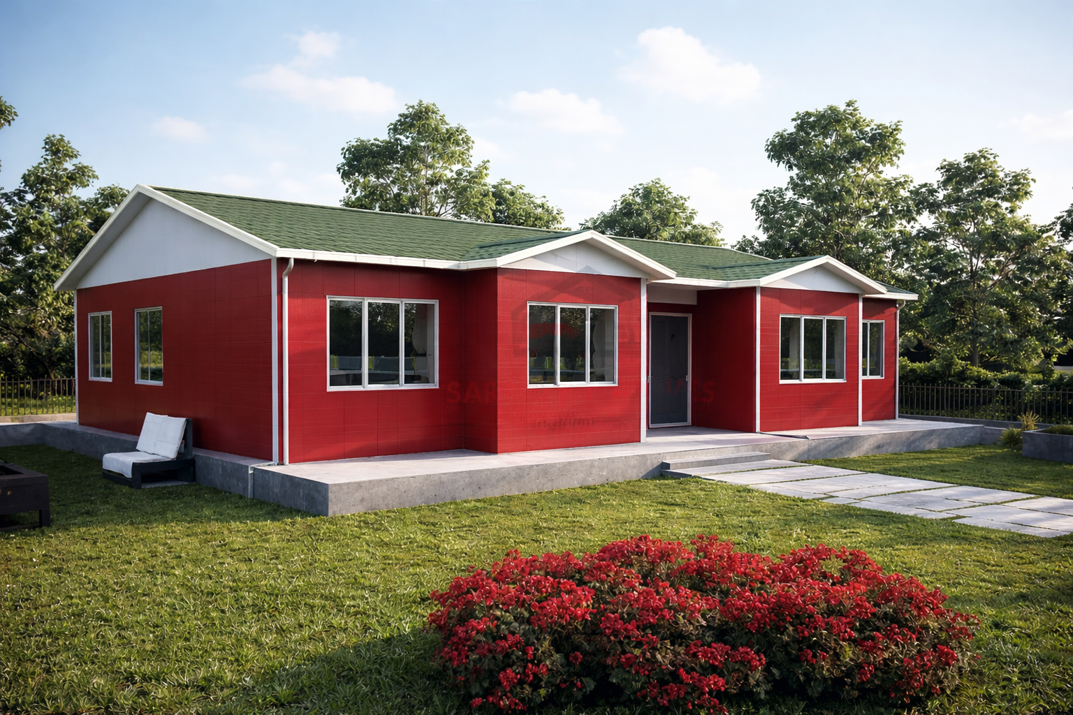 3+1 Tek Katlı Prefabrik Ev 112 m2