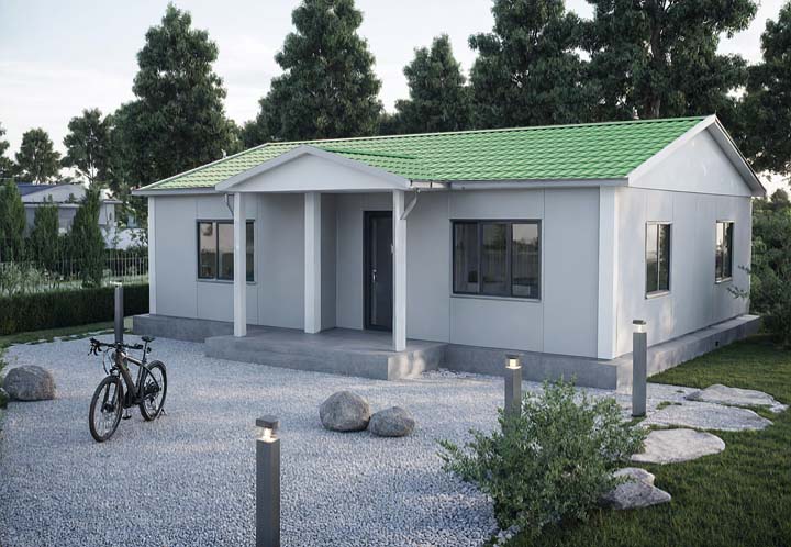 3+1 Tek Katlı Prefabrik Ev 82 m2