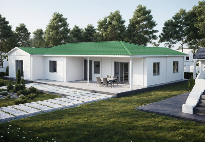 "Ege" – 130 m² 3+1 Verandalı Çelik Villa