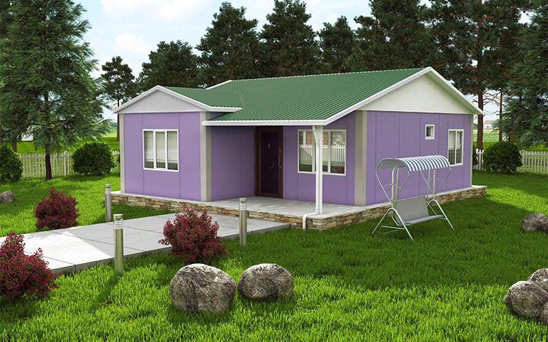 2+1 Tek Katlı Prefabrik Ev 78 m²