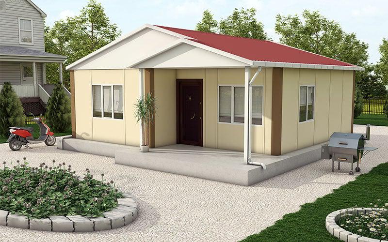 2+1 Tek Katlı Prefabrik Ev 84 m²