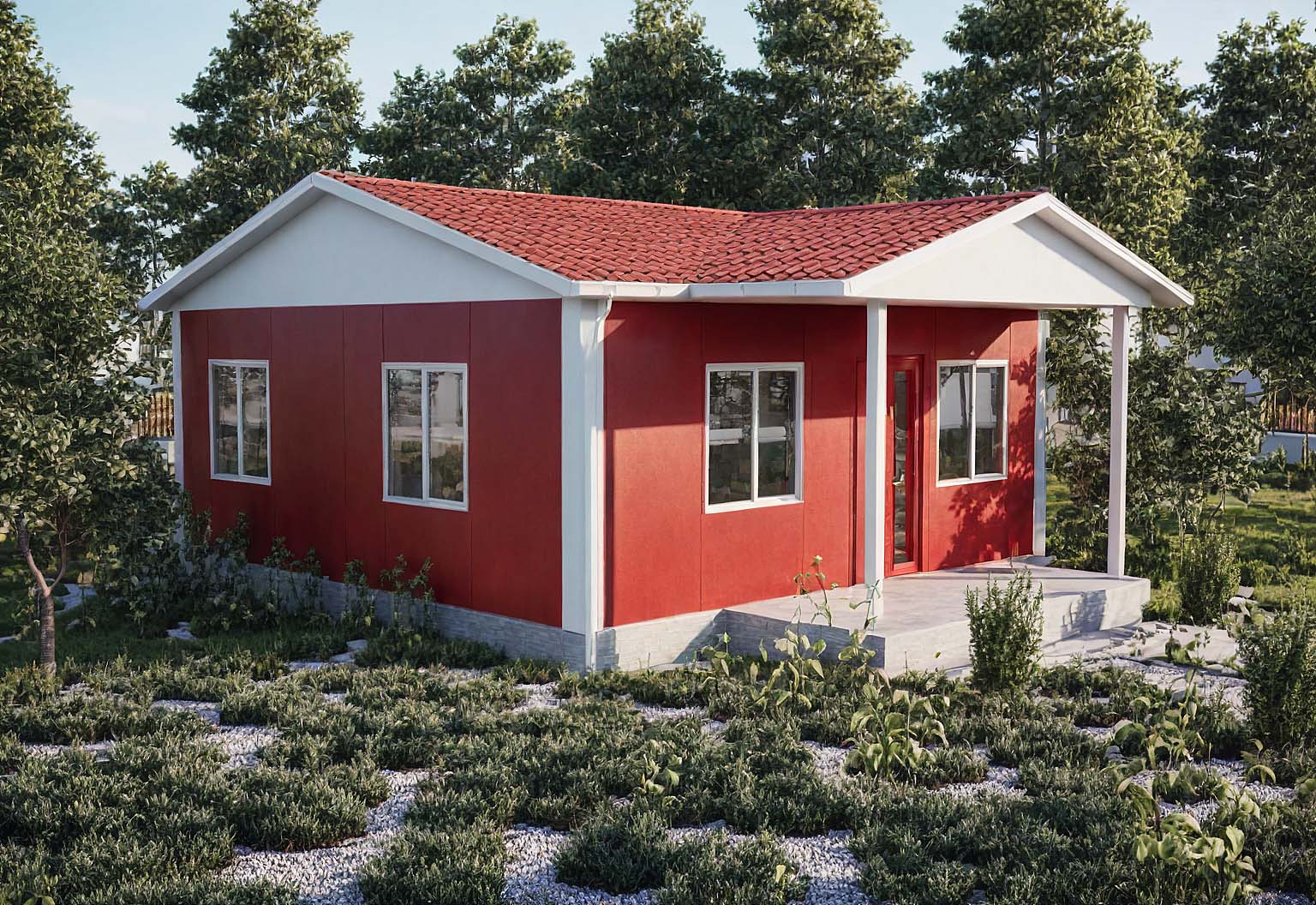 2+1 Tek Katlı Prefabrik Ev 45 m2
