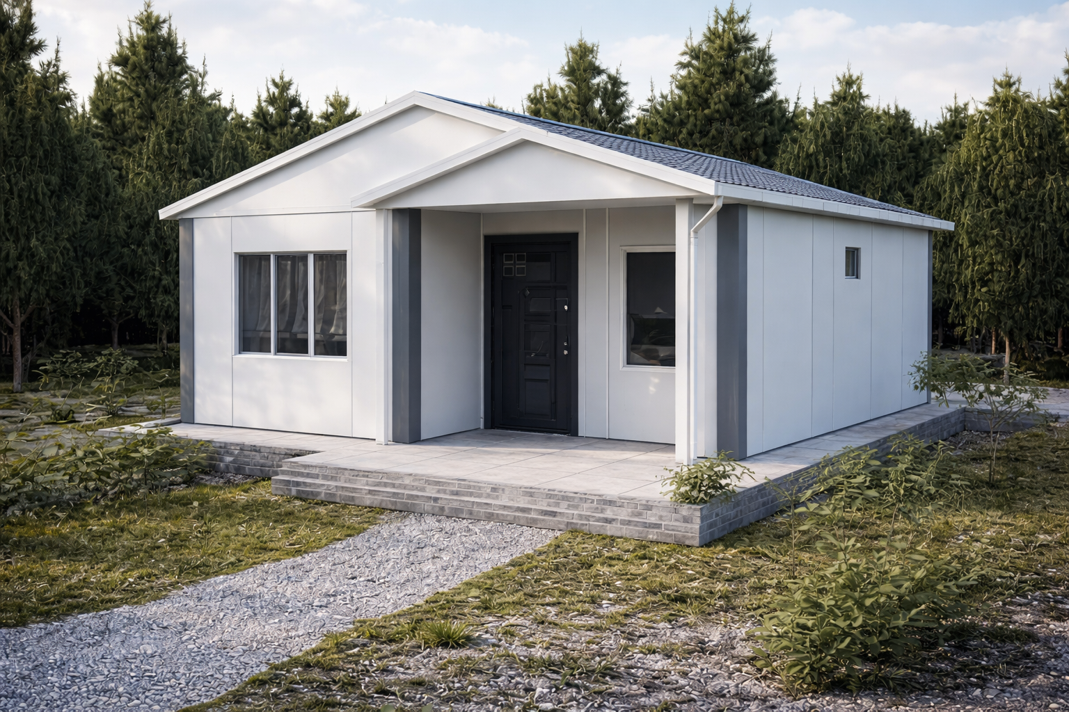 2+1 Tek Katlı Prefabrik Ev 53 m2