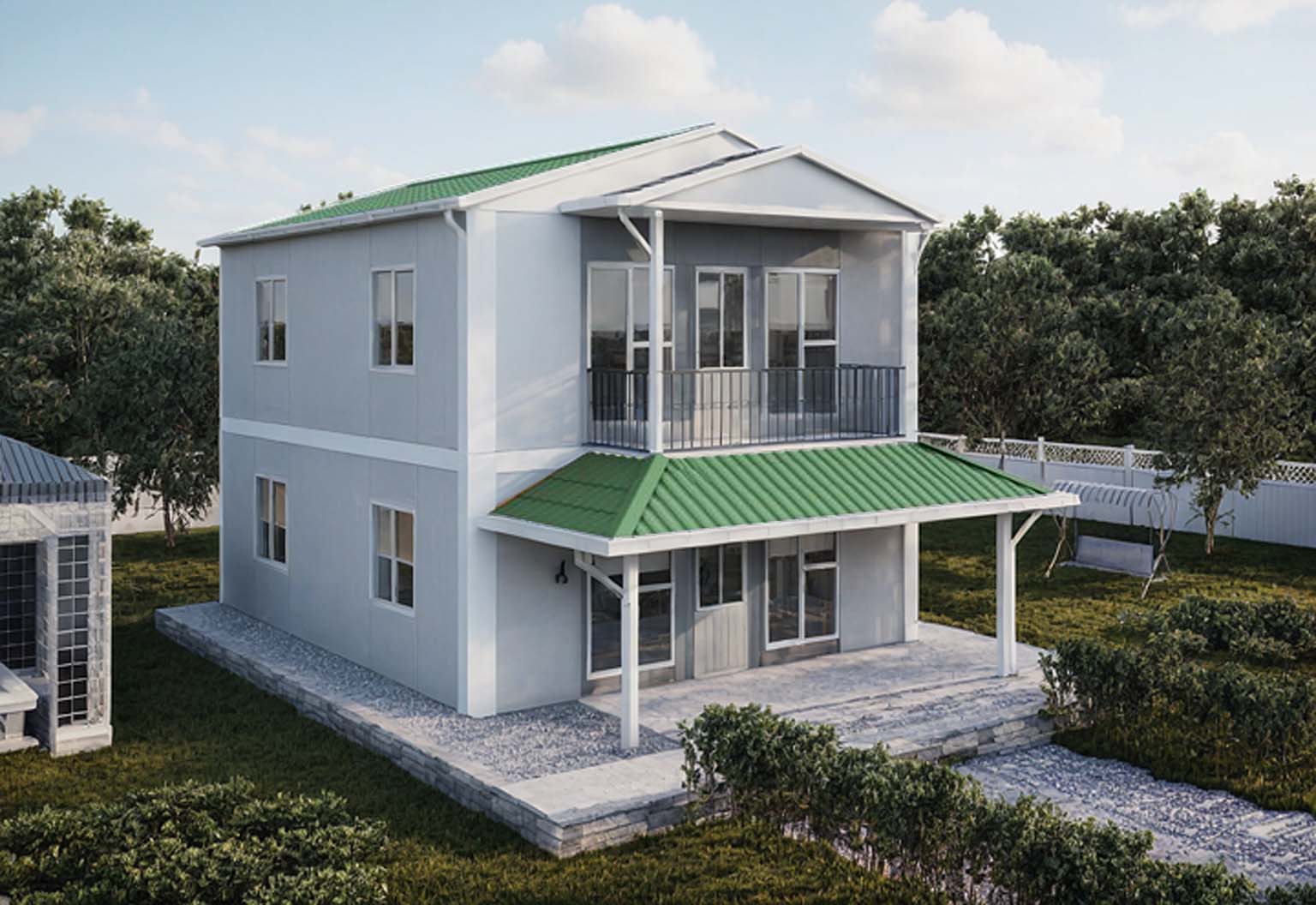 3+1 Çift Katlı Prefabrik Ev 122 m2