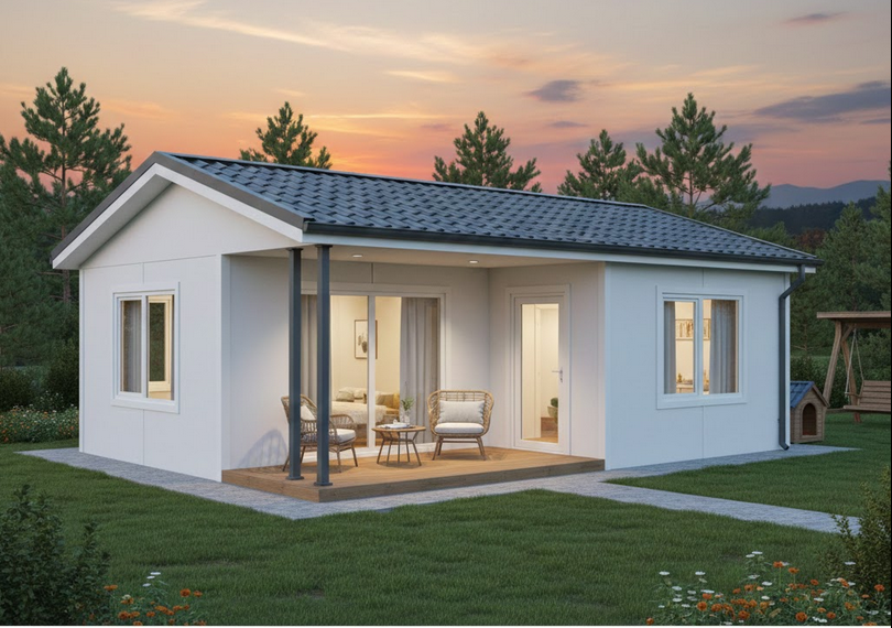 1+1 Tek Katlı Prefabrik Ev 40 m²