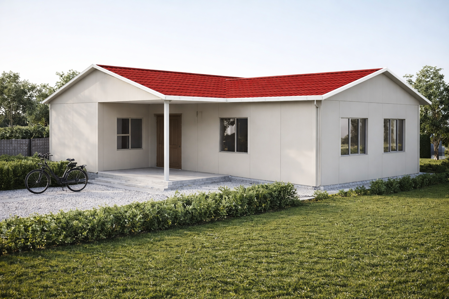 2+1 Tek Katlı Prefabrik Ev 93 m2